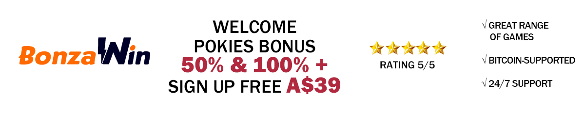 Bonza Welcome Pokies Bonus
